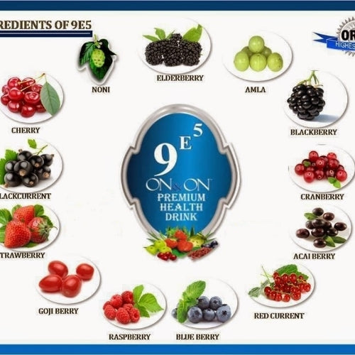 9e5 Premium Health Drink berry fruit juice