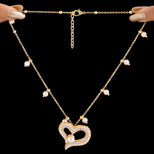 Anti-Tarnish Crystal Heart Necklace