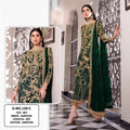 Pakistani Designer Net Embroidered Semi-Stitched Salwar Suit with Diamond & Moti Work