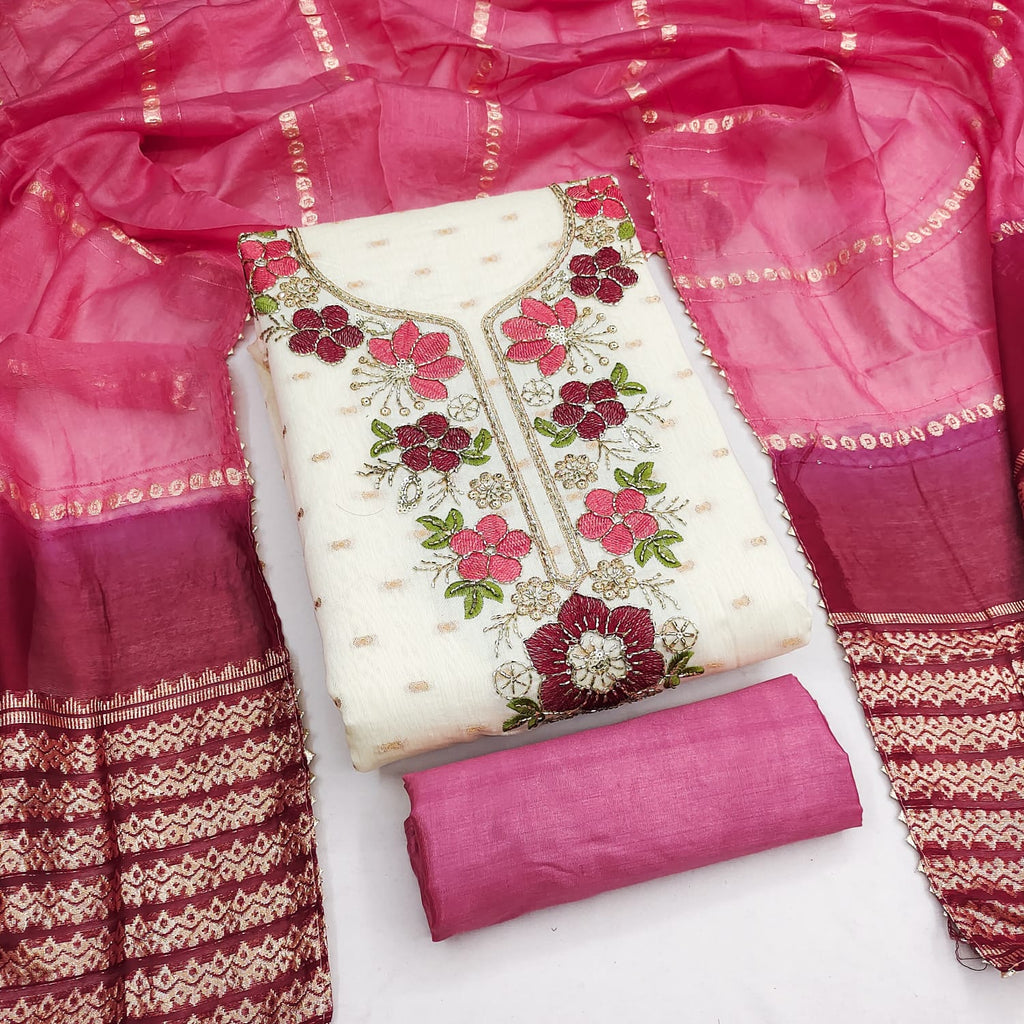 ANANYA Modal Bits Kodding Work Dress Material
