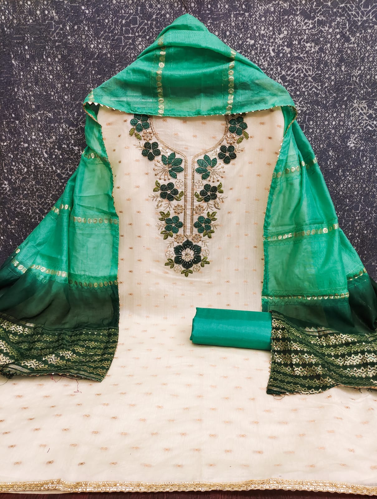 ANANYA Modal Bits Kodding Work Dress Material