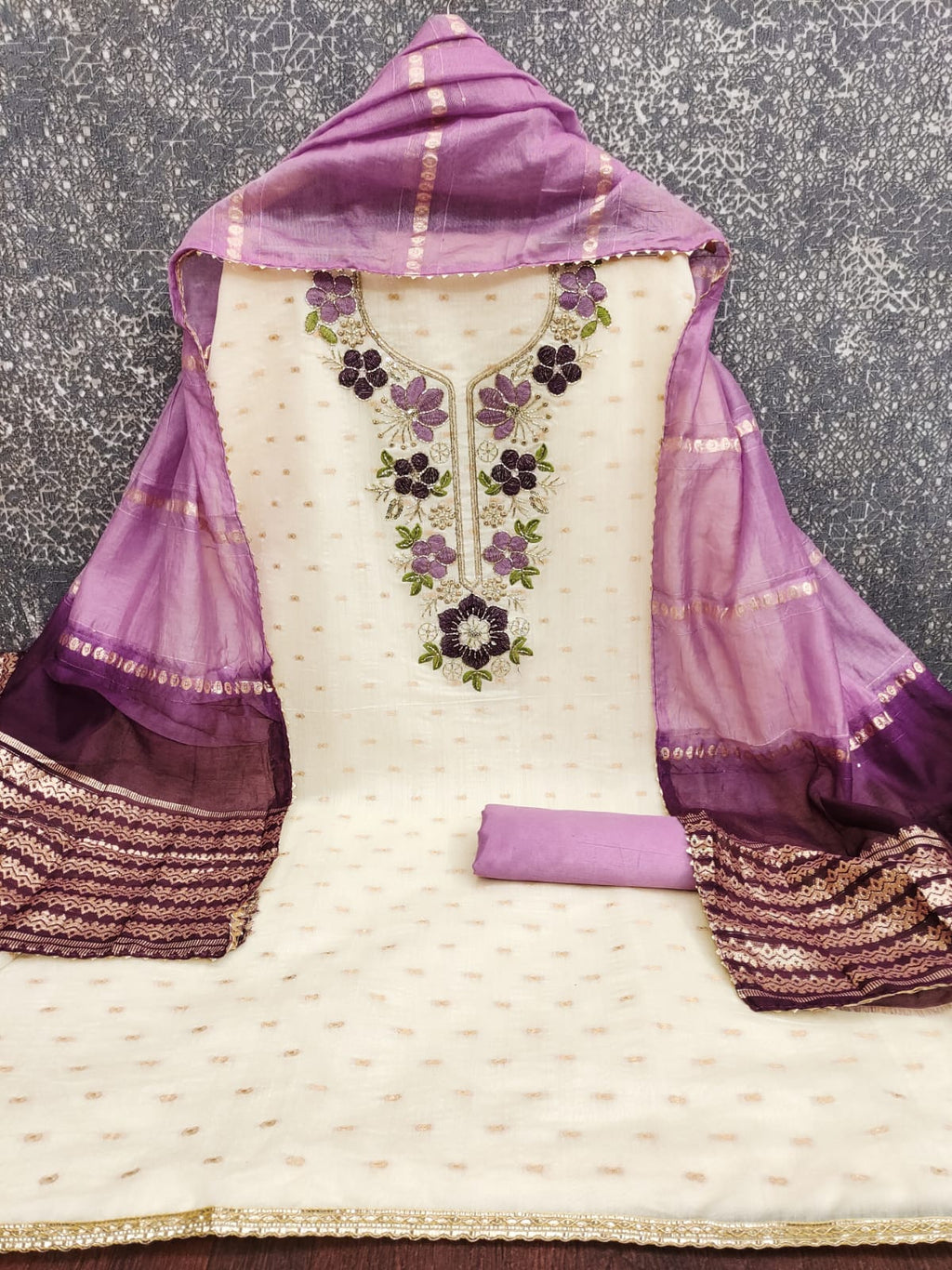 ANANYA Modal Bits Kodding Work Dress Material
