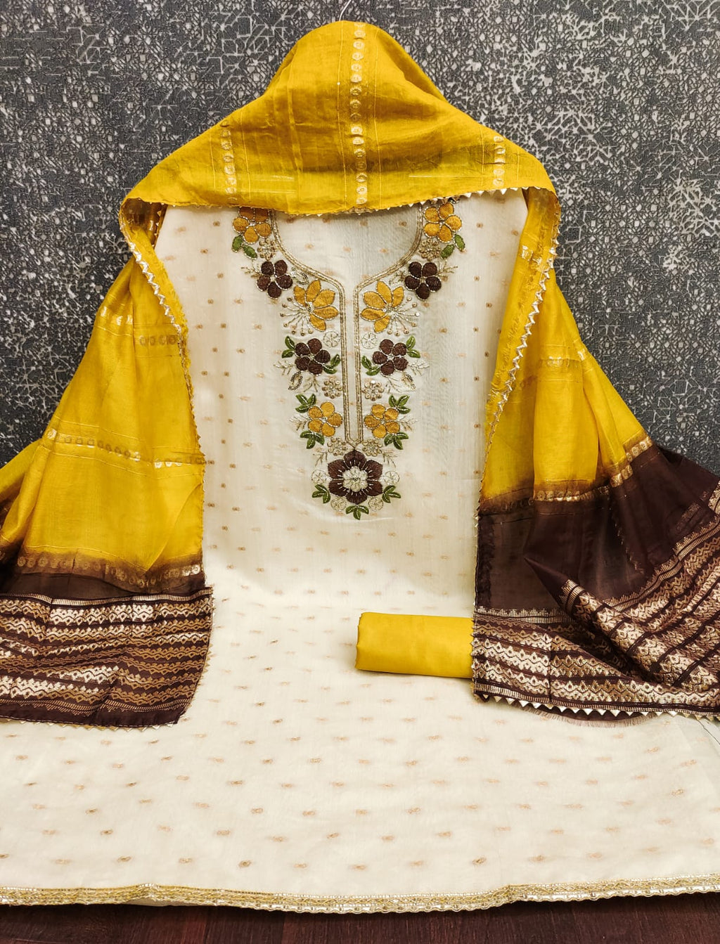 ANANYA Modal Bits Kodding Work Dress Material