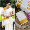 Fancy Border Onam Kerala Cotton Saree