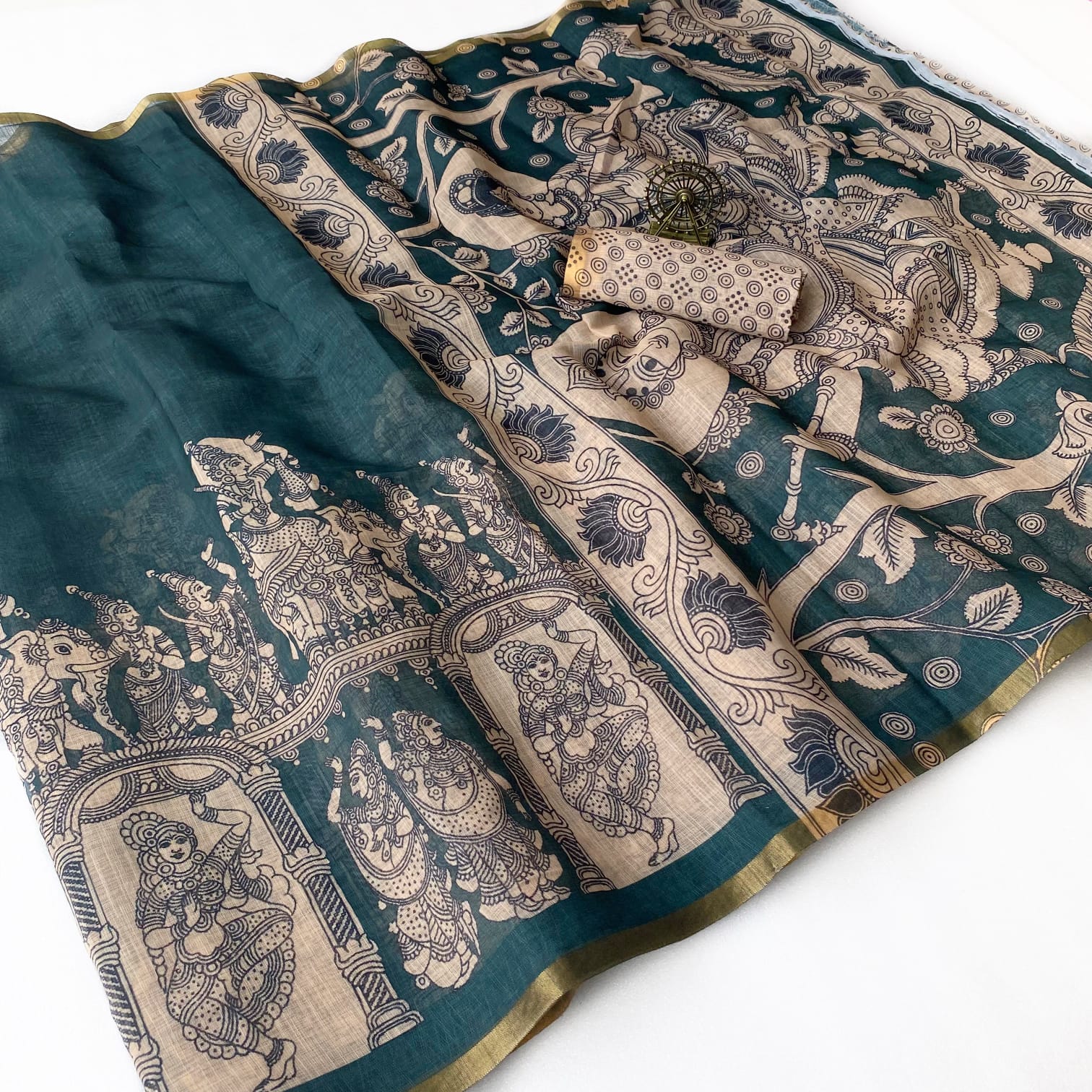 Premium Linen Cotton Saree