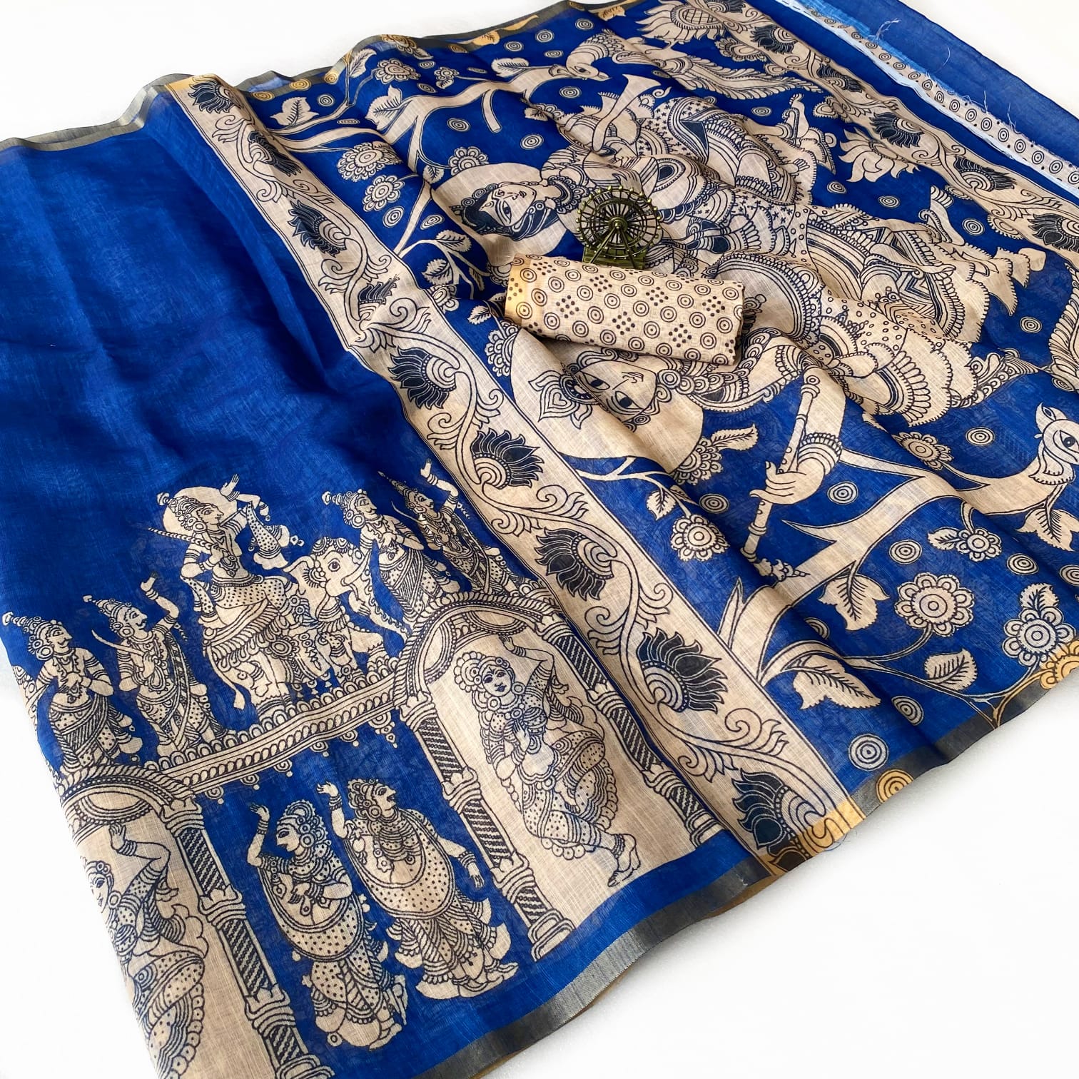 Premium Linen Cotton Saree