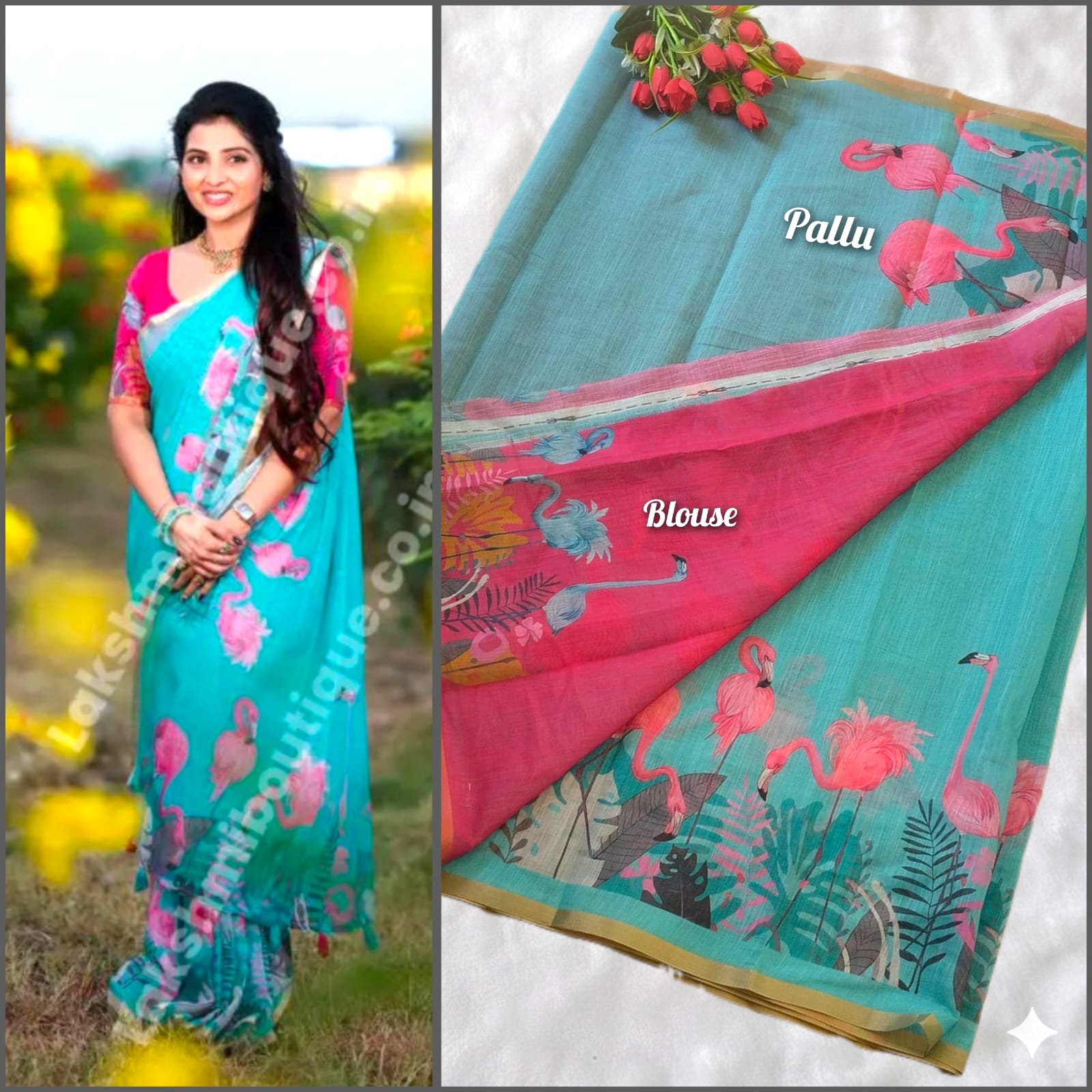 Premium Linen Cotton Saree